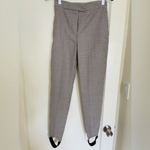 Burberry Houndstooth Check Stretch Wool Tailored Jodhpurs